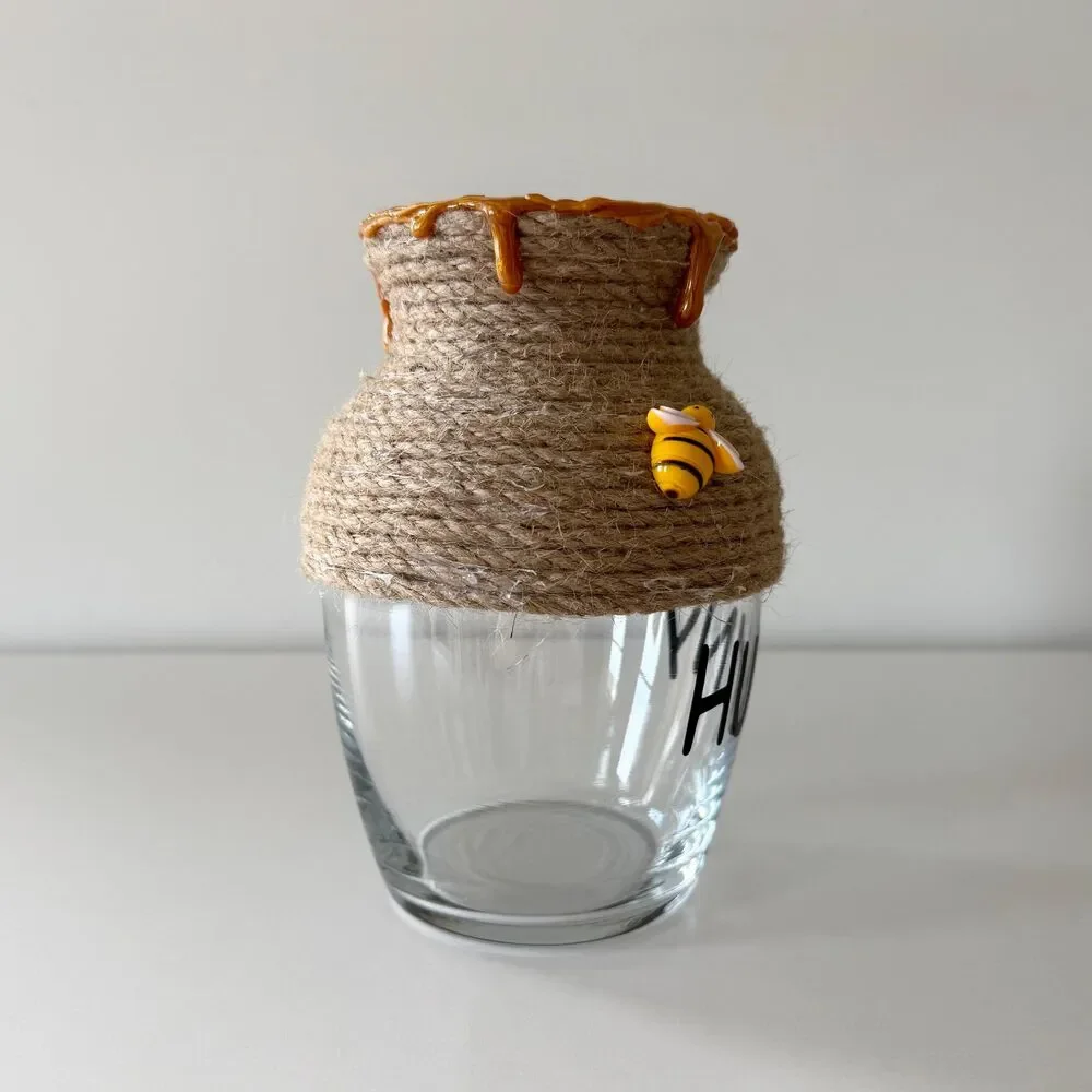 Handmade Winnie the Pooh Honey Pot Vase, Baby Shower Decor, Birthday Party